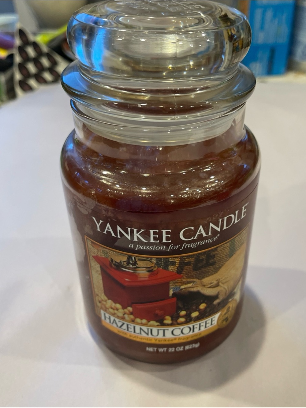 Yankee Candle RETIRED "Hazelnut Coffee" 22 oz Jar Candle NEW food spice - Picture 2 of 6